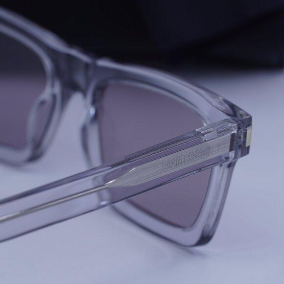 Saint Laurent SL461 BETTY 013 Rectangle Sunglasses - Grey/Violet - Picture 10 of 12